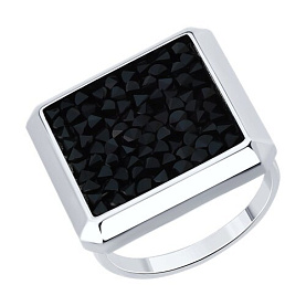 Кольцо Diamant - Серебро 925, Кристальная ткань (арт. 94-110-02387-1)