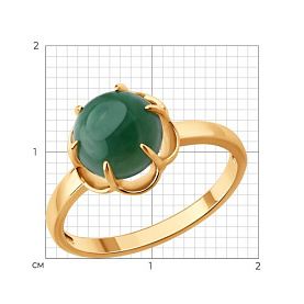 Кольцо SOKOLOV - Серебро 925, Жадеит (арт. 83010277)