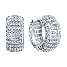 Серьги SOKOLOV - Серебро 925, Фианит (арт. 94027495)