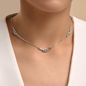 Колье SOKOLOV - Серебро 925, Фианит (арт. 94071364)