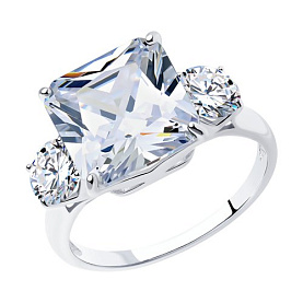 Кольцо SOKOLOV - Серебро 925, Фианит (арт. 94012077)