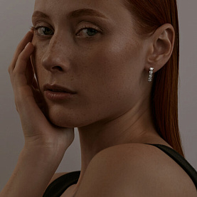 Серьги SOKOLOV - Серебро 925, Фианит (арт. 94025111)