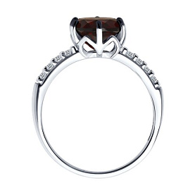 Кольцо SOKOLOV - Серебро 925, Синтетический ситалл , Фианит (арт. 92014372)