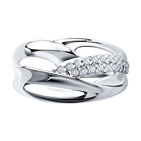 Кольцо SOKOLOV - Серебро 925, Фианит (арт. 94012921)