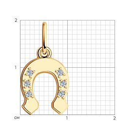 Подвеска SOKOLOV - Серебро 925, Фианит (арт. 93030287)