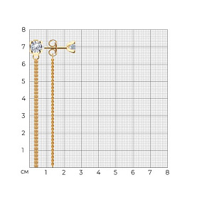 Серьги Diamant - Серебро 925, Фианит (арт. 93-122-01493-1)