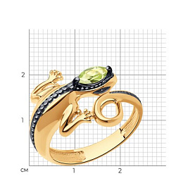 Кольцо SOKOLOV - Серебро 925, Хризолит (арт. 92012137)