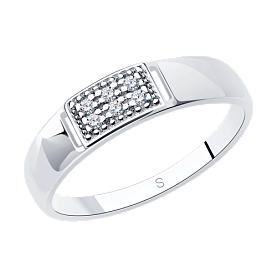 Кольцо SOKOLOV - Серебро 925, Фианит (арт. 94012314)