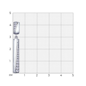 Подвеска SOKOLOV - Серебро 925, Фианит (арт. 94032063)