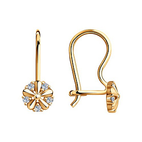 Серьги SOKOLOV - Серебро 925, Фианит (арт. 93020440)