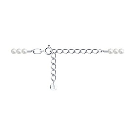 Колье SOKOLOV - Серебро 925, Жемчуг имитация, Фианит (арт. 94071068)