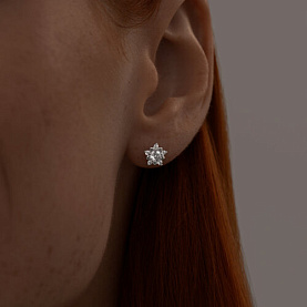 Серьги SOKOLOV - Серебро 925, Фианит (арт. 94020089)