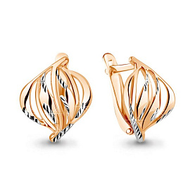 Серьги Аквамарин - Золото 585 (арт. 31324.1)