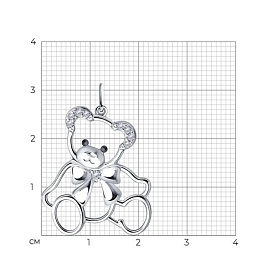 Подвеска Diamant - Серебро 925, Фианит (арт. 94-130-00777-1)