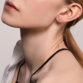 Серьги SOKOLOV - Серебро 925, Фианит (арт. 94025837)