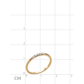 Кольцо ЮФ Династия - Золото 585, Фианит (арт. 001251-1102)