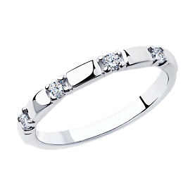 Кольцо SOKOLOV - Серебро 925, Фианит (арт. 94013252)