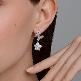 Серьги SOKOLOV - Серебро 925, Фианит (арт. 94026864)