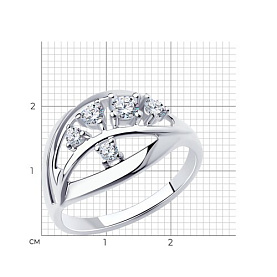 Кольцо Diamant - Серебро 925, Фианит (арт. 94-110-00536-1)