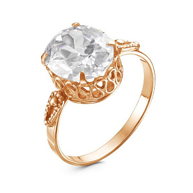 Кольцо Красная пресня - Серебро 925, Фианит (арт. 2381726)