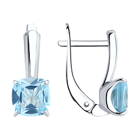 Серьги SOKOLOV - Серебро 925, Топаз (арт. 92021398)