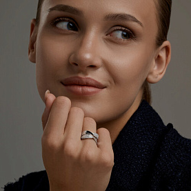 Кольцо SOKOLOV - Серебро 925, Фианит (арт. 94014834)