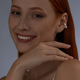 Серьга SOKOLOV - Серебро 925, Фианит (арт. 94170272)