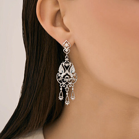 Серьги Diamant - Серебро 925 (арт. 94-121-02381-1)