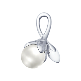 Подвеска SOKOLOV - Серебро 925, Жемчуг имитация, Эмаль (арт. 94031970)