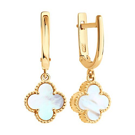 Серьги SOKOLOV - Золото 585, Перламутр (арт. 729112)