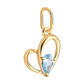 Подвеска SOKOLOV - Золото 375, Топаз (арт. 37732211)