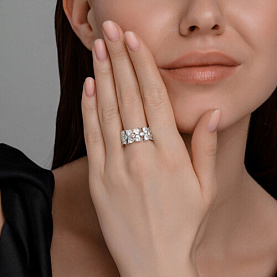 Кольцо SOKOLOV - Серебро 925, Фианит (арт. 94014298)