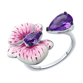 Кольцо SOKOLOV - Серебро 925, Синтетический ситалл , Эмаль (арт. 92014487)