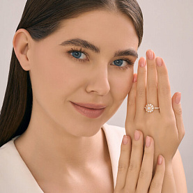 Кольцо SOKOLOV - Серебро 925, Фианит (арт. 93011135)