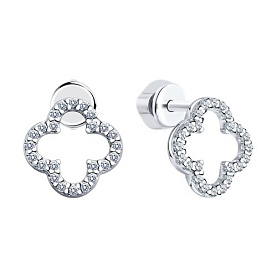 Серьги SOKOLOV - Серебро 925, Фианит (арт. 94025798)