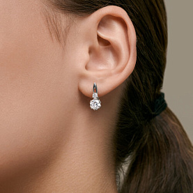 Серьги SOKOLOV - Серебро 925, Фианит (арт. 94027569)