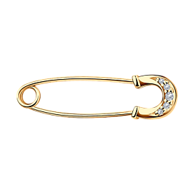 Булавка SOKOLOV - Серебро 925, Фианит (арт. 93040030)