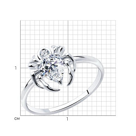 Кольцо SOKOLOV - Серебро 925, Фианит (арт. 94014174)