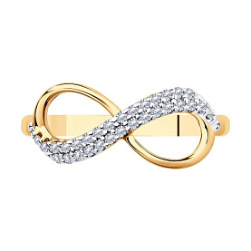 Кольцо SOKOLOV - Серебро 925, Фианит (арт. 93010391)