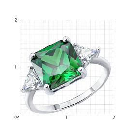 Кольцо SOKOLOV - Серебро 925, Фианит (арт. 94014893-91)