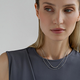 Колье Красцветмет - Серебро 925 (арт. НХ22-2039-3#0.35)