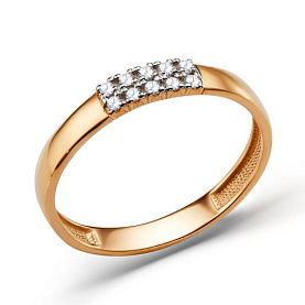 Кольцо ЮФ Династия - Золото 585, Фианит (арт. 000851-1102)