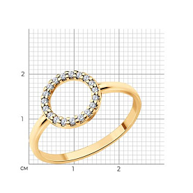 Кольцо SOKOLOV - Серебро 925, Фианит (арт. 93011122)