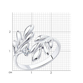 Кольцо SOKOLOV - Серебро 925, Фианит (арт. 94012160)