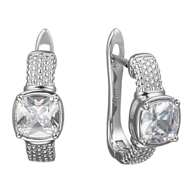 Серьги Мастер Клио - Серебро 925, Фианит (арт. 22С158276)