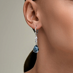 Серьги SOKOLOV - Серебро 925, Кристалл, Фианит (арт. 94027690)