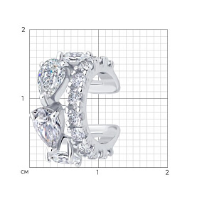 Серьга SOKOLOV - Серебро 925, Фианит (арт. 94170372)