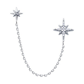 Серьга SOKOLOV - Серебро 925, Фианит (арт. 94170381)