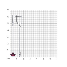 Серьги SOKOLOV - Серебро 925, Фианит (арт. 94023244)