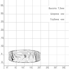 Кольцо Аквамарин - Серебро 925 (арт. 56180.5)